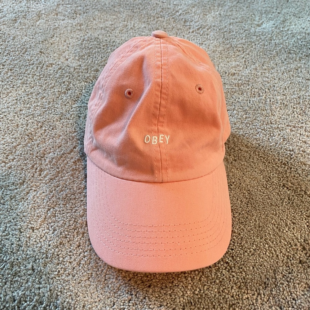 Pink Obey Hat